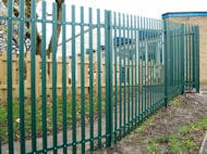Green School Metal Fence Gate St Simon Bolton